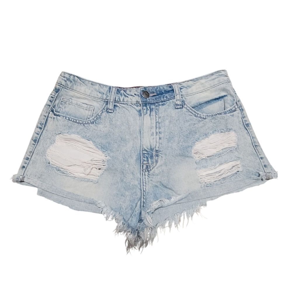 Cello Distressed Jean Shorts Large